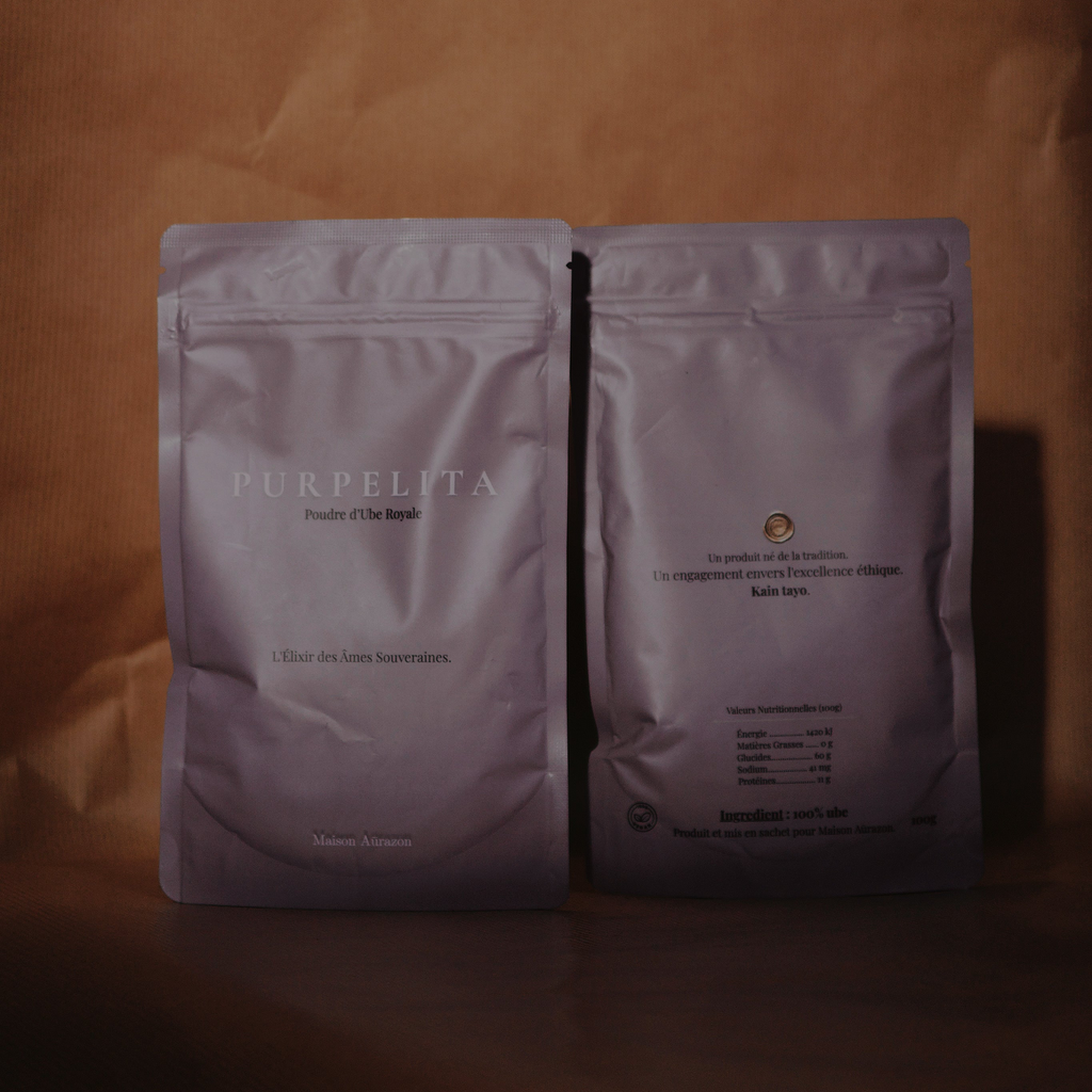 Purpelita : Poudre d'Ube Royale de qualité supérieure, superaliment antioxydant par Maison Aūrazon.